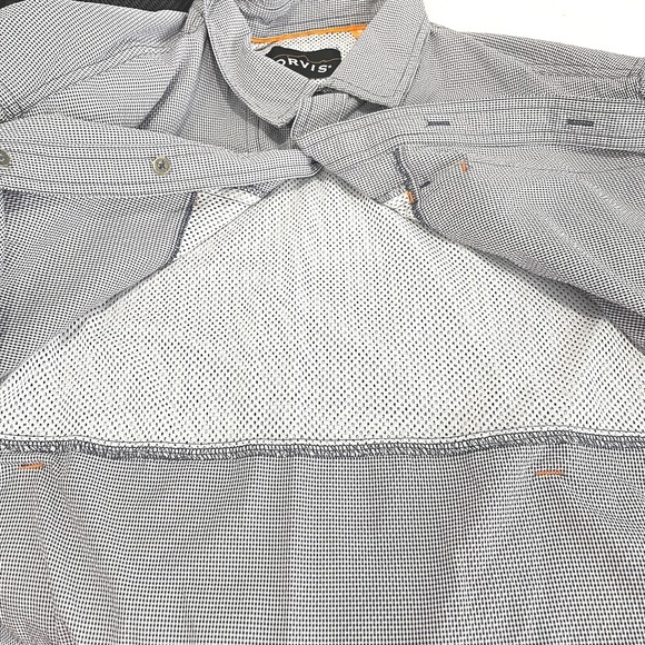 ORVIS Mens All Weather Shirt Fishing Outdoor Gray M Long Sleeve Button Up - Picture 8 of 9